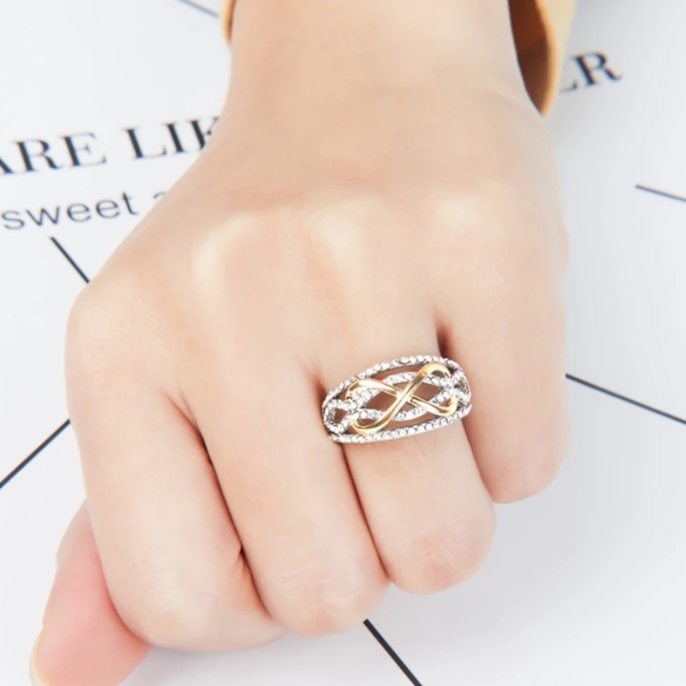 DONATED NWOT Infinity ring / wedding band - Picture 3 of 4